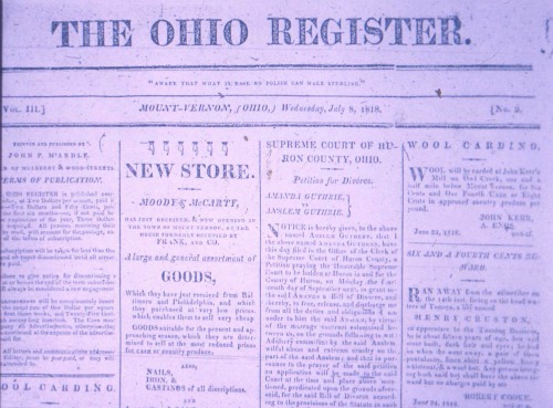 the Ohio Register