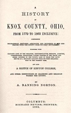 Norton-History of Knox Co., Ohio